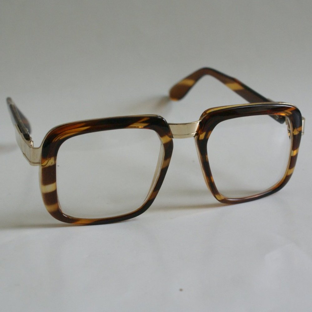 NWT True Vintage Cozal like style fashion square clear lens glasses